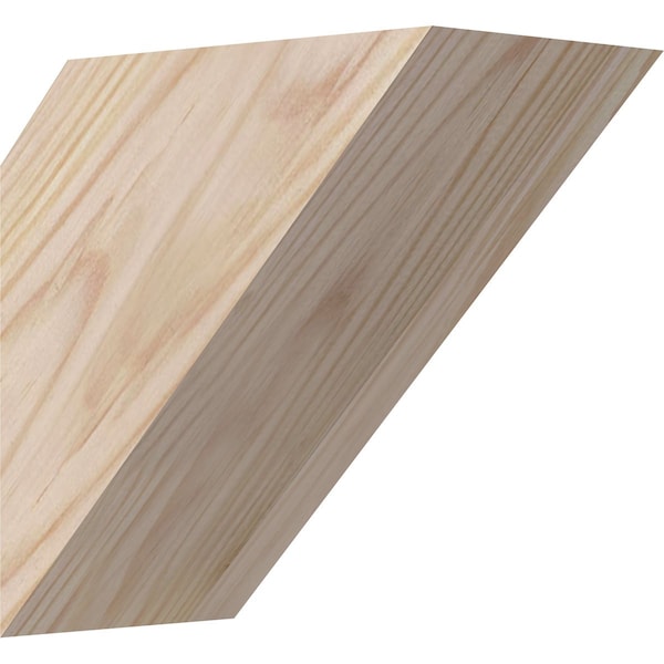 Ekena Millwork 3 1/2"W x 6"D x 6"H Traditional Smooth Knee Brace, Douglas Fir BRC04X06X06TRA00SDF - main